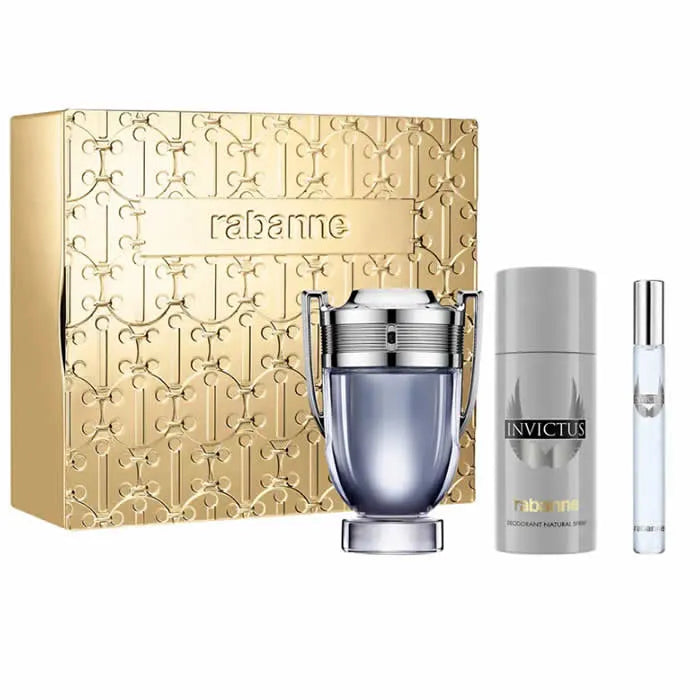 Paco Rabanne Invictus Gift Set – Eau de Toilette &amp; Deodorant for Men